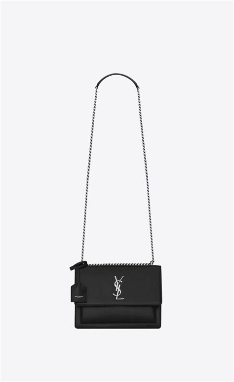 ysl medium sunset in smooth leather|SUNSET medium IN SMOOTH LEATHER .